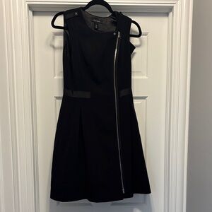 White House Black Market Black zip Dress 6